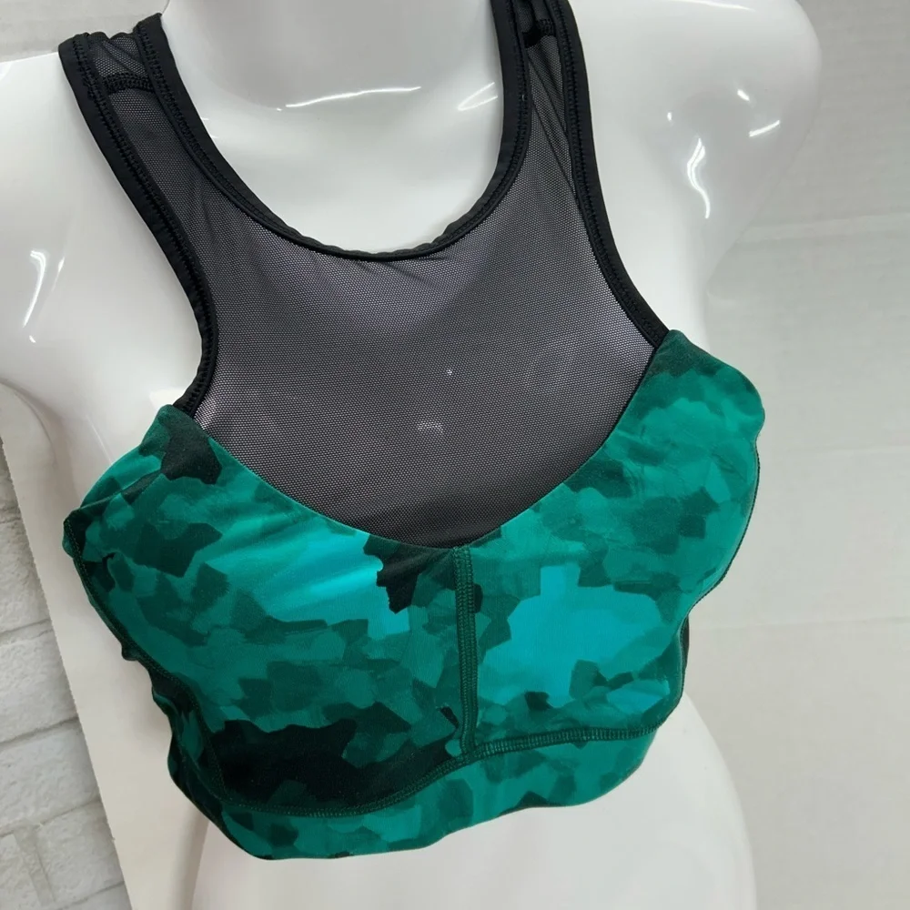 Women's Green Sports Bra